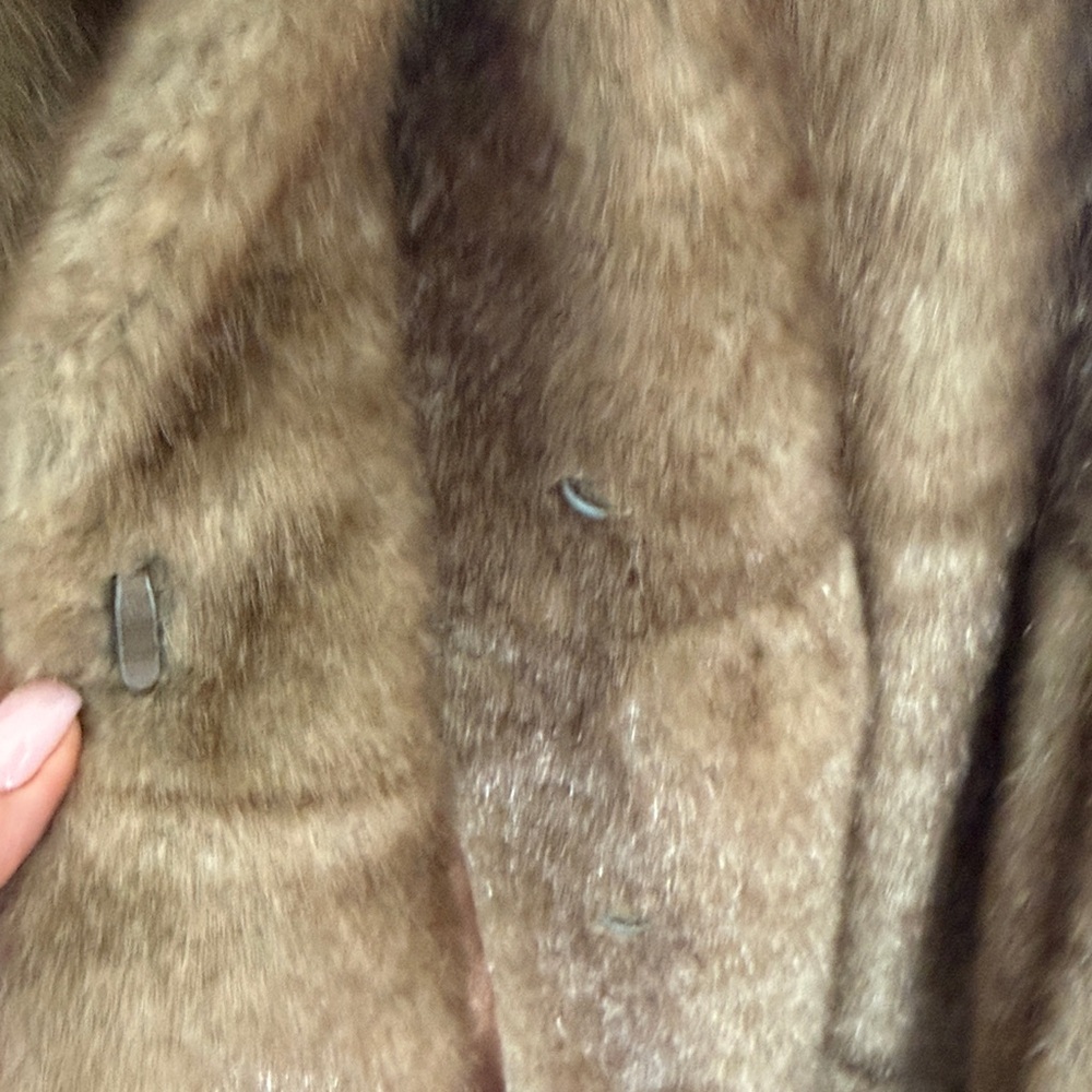 Jones New York Plush Brown Teddy Coat - Picture 3 of 8